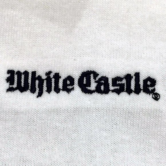NOS Vintage WHITE CASTLE Burger Diner Rugby Polo Shirt 2XL Union Made In The USA - Picture 7 of 10